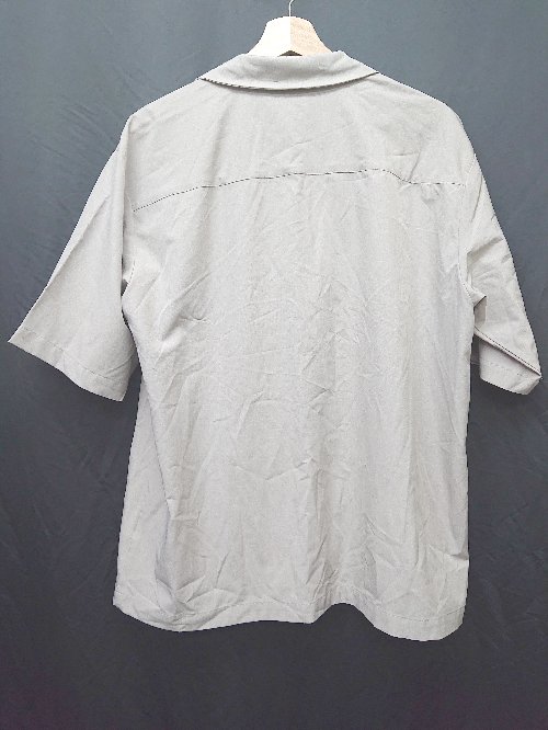 ◇ ABAHOUSE アバハウス シンプル 無地 半袖 シャツ サイズ46 ベージュ系 メンズ P 【中古】