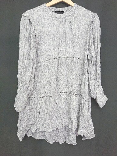 ◇ JEANASIS ジーナシス ペイズリー柄 長袖 ミニ チュニック ワンピース サイズF グレー レディース P 【中古】 ◇ JEANASIS ジーナシス ペイズリー柄 長袖 ミニ チュニック ワンピース サイズF グレー レディース P 【中古】