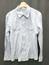 ◇ Θ enjoi チェック 長袖 シャツ サイズM ホワイト ブルー系 メンズ P 【中古】(4)