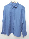◇ ⊂ pattern torso antiqua アンティカ 楊柳 長袖 シャツ サイズF ブルー レディース P 【中古】(4)