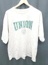 ◇ ⊂Φ Discoat ディスコート ロゴ 半袖 Tシャツ カットソー サイズF ベージュ レディース P 【中古】
