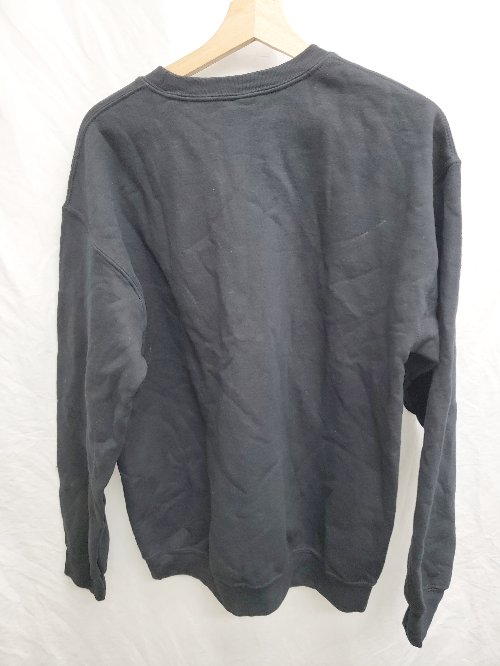 ◇ ⊇ GILDAN SUPER MARKET 裏起毛　ロゴ 長袖 スウェット　トレーナー サイズM ブラック メンズ P 【中古】