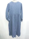 ◇ ◎Θ URBAN RESEARCH ITEMS ワッシャー 長袖 膝下 ワンピース ドレス サイズFree ブルー レディース P 【中古】