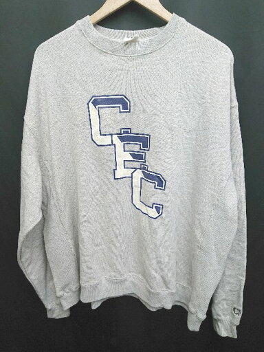 ◇ ⊇ CEC ロゴプリント スウェット 長袖 トレーナー サイズXL グレー メンズ P 【中古】 ◇ ⊇ CEC ロゴプリント スウェット 長袖 トレーナー サイズXL グレー メンズ P 【中古】