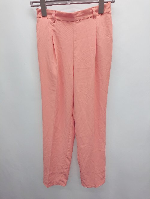 ◇ ⊂ chocol raffine robe ショコラ フィネ ローブ テーパード パンツ サイズF サーモンピンク系 レディース P 【中古】