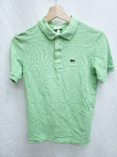 ◇ ⊂ LACOSTE ラコステ ボーイズ 半袖 ポロシャツ サイズ14 164cm 64inch ライトグリーン系 レディース メンズ P 【中古】 ◇ ⊂ LACOSTE ラコステ ボーイズ 半袖 ポロシャツ サイズ14 164cm 64inch ライトグリーン系 レディース メンズ P 【中古】