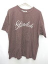 ◇ ◎ ●未使用● ⊂ Φ DISCOAT ディスコート タグ付 刺? 半袖 Tシャツ カットソー サイズF ブラウン レディース P 【中古】