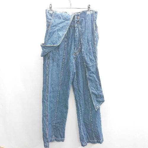 ◇ Θ ap retro アプレトロ コットン100% ノースリーブ オーバーオール サイズM ネイビー メンズ E 【中古】