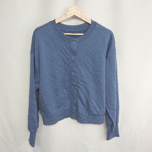 ◇ ⊇ AS KNOW AS　アズノゥアズ コットン系　長袖 トレーナー サイズM ライトブルー系 レディース E 【中古】(4)