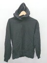 ◇ ⊇ AMERICAN HOLIC アメリカン ホリック コットン100% 長袖 プルオーバー パーカー サイズM ブラック レディース P 【中古】