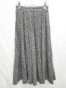 ◇ RAY CASSIN レイカズン 花柄 ロング丈 プリーツ スカート サイズF ブラック レディース P 【中古】(4)