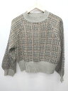 ◇ Kastane カスタネ 千鳥柄 長袖 ニット サイズF グレー系 レディース P 【中古】