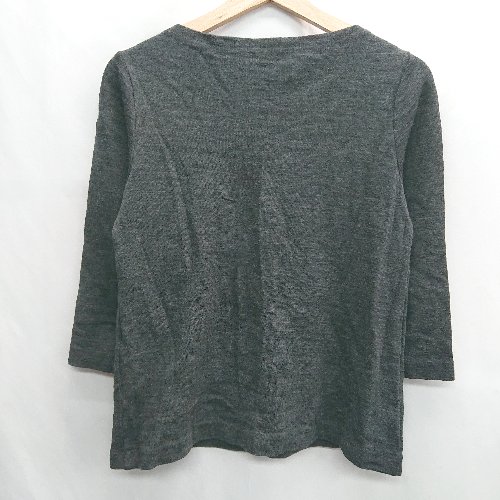 ◇ DRESSTERIOR　ドレステリア ウール100%　ストレッチ素材 長袖 セーター サイズM ブラック レディース E 【中古】