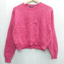 ◇ UNIQLO ユニクロ ウール100% 長袖 ニット サイズM レッド レディース E 【中古】