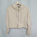 ◇ merlot メルロー 長袖 ジップパーカー サイズ#345 ベージュ系 レディース E 【中古】