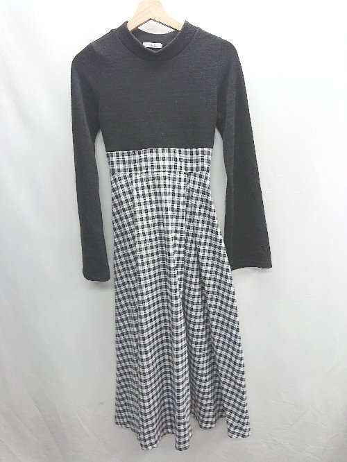 ◇ OLIVE des OLIVE オリーブデオリーブ 長袖 ロング丈 ワンピース サイズF ブラック系 レディース E 【中古】