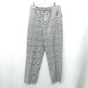◇ UNIQLO ユニクロ チェック柄 スラックスパンツ サイズM グレー ブラック レディース E 【中古】