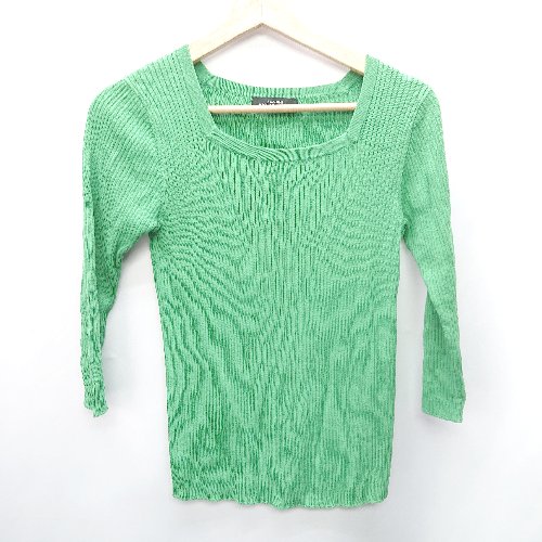 ◇ UNITED ARROWS green label relaxing 七分袖 ニット セーター サイズ表記なし グリーン レディース E 【中古】 ◇ UNITED ARROWS green label relaxing 七分袖 ニット セーター サイズ表記なし グリーン レディース E 【中古】