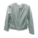 ◇ NATURAL BEAUTY BASIC 長袖 革ジャン サイズS ブラック レディース E 【中古】