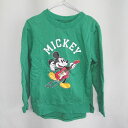 ◇ ⊇ X-girl first stage Disney ミッキーマウス キッズ 長袖 スウェットトレーナー サイズ120 グリーン系 レディース E 【中古】(4)