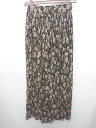 ◇ ⊂ Φ RAY CASSIN レイカズン 花柄 プリーツ パンツ サイズF ブラック レディース P 【中古】