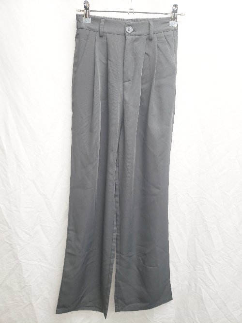 ◇ ●美品● Θ LAC-VERT ラック・ヴェール ウエストタック スラックス サイズS グレー レディース P 【中古】