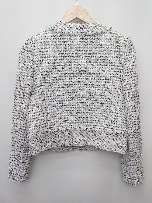 ◇ ⊇ StyleNote ツイード調 長袖 ジャケット ホワイト系　マルチ レディース P 【中古】