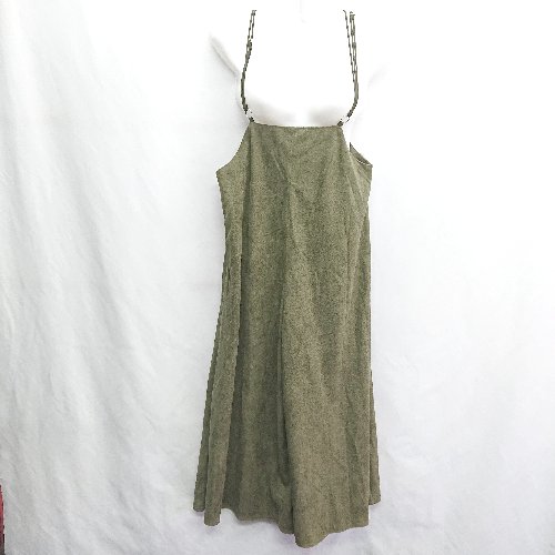 ◇ JEANASIS ジーナシス サロペット サイズM カーキ レディース E 【中古】 ◇ JEANASIS ジーナシス サロペット サイズM カーキ レディース E 【中古】