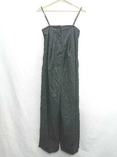 ◇ PAGEBOY ストライプ柄 オールインワン サイズF ブラック ホワイト レディース E 【中古】 ◇ PAGEBOY ストライプ柄 オールインワン サイズF ブラック ホワイト レディース E 【中古】