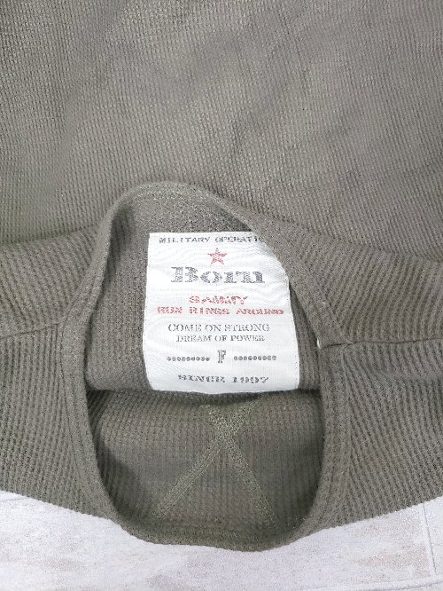 ◇ Born ボーン 長袖 Tシャツ カットソー 表記なし カーキ レディース P 【中古】