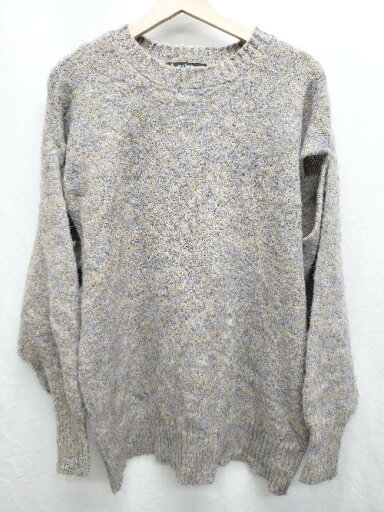 ◇ w closet ダブルクローゼット 長袖 ニット セーター サイズF ベージュ系 マルチ レディース P 【中古】 ◇ w closet ダブルクローゼット 長袖 ニット セーター サイズF ベージュ系 マルチ レディース P 【中古】