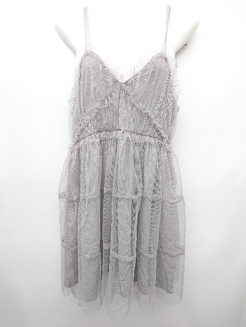 ◇ mily bilet ミウィビレット チュール キャミソール サイズM グレー レディース P 【中古】