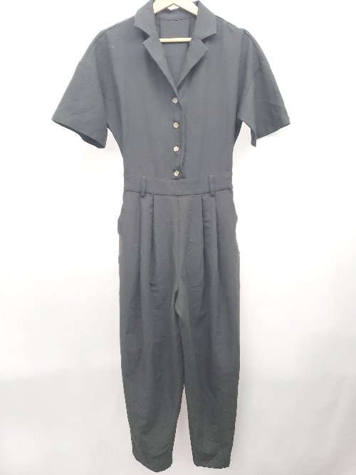 ◇ ◎ select MOCA セレクト モカ 半袖 オールインワン サイズM ブラック レディース P 【中古】