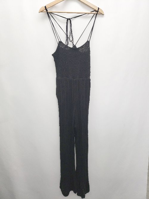 ◇ JEANASIS ジーナシス オールインワン サイズS ブラック レディース P 【中古】