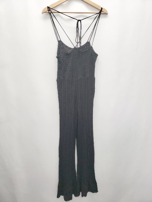 ◇ JEANASIS ジーナシス オールインワン サイズS ブラック レディース P 【中古】