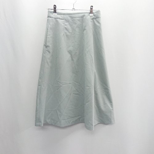 ◇ NATURALbasicbeauty パイピング 膝丈 台形 スカート サイズM グレー レディース E 【中古】