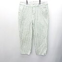 ◇ ROPE PICNIC ロペピクニック チェック柄 チノパン サイズM グリーン系 レディース E 【中古】