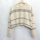 ◇ THE RAY 長袖 ニットトップス 表記なし アイボリー レディース E 【中古】(4)