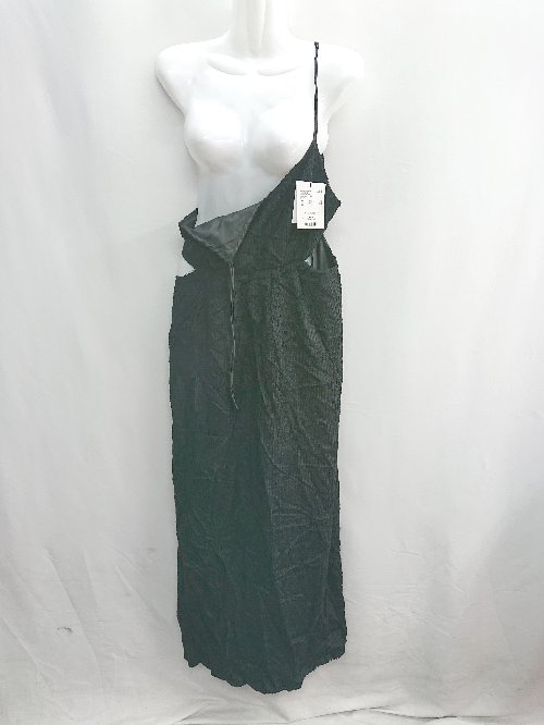 ◇ ◎ ●未使用● PAGEBOY ページボーイ 2way ベロアキャミOP - ロング丈 ワンピース サイズF ブラック レディース E 【中古】