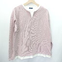 ◇ ITEMS URBAN RESEARCH アイテムズ アーバンリサーチ 長袖 カットソー サイズM ピンク レディース E 【中古】(4)