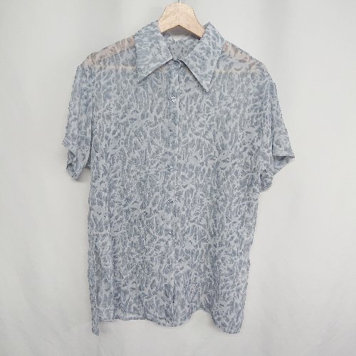 ◇ SELECT MOCA セレクトモカ 総柄 長袖 シャツ サイズF グレー系 レディース E 【中古】
