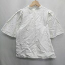 ◇ tof'em トフェム 五分袖 カットソー サイズFREE ホワイト レディース E 【中古】(4)