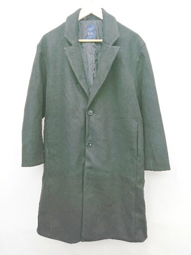 ■ BACK NUMBER バックナンバー シンプル 無地 長袖 コート サイズM ブラック メンズ P 【中古】 ■ BACK NUMBER バックナンバー シンプル 無地 長袖 コート サイズM ブラック メンズ P 【中古】