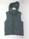 ■ THE SHOP TK ザ ショップ ティーケー カジュアル 中綿 2WAY フード ノースリーブ ベスト サイズM ネイビー メンズ P 【中古】