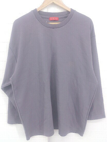 ◇ MAISON SPECIAL メゾンスペシャル シンプル カジュアル オーバーサイズ 長袖 トレーナー サイズ1 グレー レディース P 【中古】