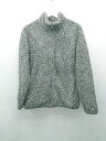 ◇ UNIQLO ユニクロ フロントファスナー もこもこ ふわふわ カジュアル 長袖 パーカー サイズL ダークグレー レディース E 【中古】