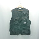 ◇ WEST BOY フロントファスナー ポケット カジュアル おしゃれ ベスト 表記なし ブラック メンズ E 【中古】