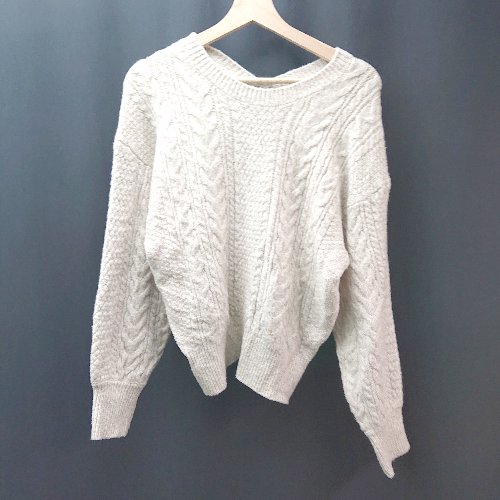 ◇ Torrazzo Donna クルーネック ケーブル 秋冬 カジュアル 長袖 ニット セーター 表記なし ベージュ レディース E 【中古】 ◇ Torrazzo Donna クルーネック ケーブル 秋冬 カジュアル 長袖 ニット セーター 表記なし ベージュ レディース E 【中古】