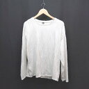 ◇ dazy クルーネック プルオーバー タック なみなみデザイン 長袖 カットソー サイズM ホワイト レディース E 【中古】(4)