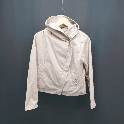 ◇ ◎ mayson grey フード ジップアップ アウター 2way ワッフル 長袖 ブルゾン サイズFREE ベージュ レディース E 【中古】